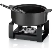 kela Käsefondue-Set Roman Schwarz