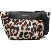 VEE Collective Clutches - Leopard Print Nylon Clutch With Padded Finish - Gr. unisize - in Schwarz - für Damen