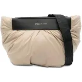 VEE Collective Clutches - Beige Clutch With Ruched Nylon - Gr. unisize - in Beige - für Damen