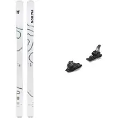 Faction - Ski Set inkl. Bdg. - Skier für Wanderungen - Pack Alpin Agent 1 White 2026 - Weiß