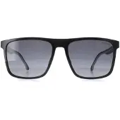 Carrera 8064/S 80S 9O schwarz-weiße Sonnenbrille mit dunkelgrauem Farbverlauf