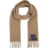 Suitable Herrenschal Kariert Merino Beige