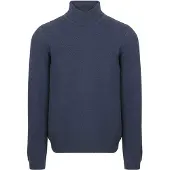 Suitable Rollkragenpullover Structure Melange Marine