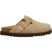 Scholl Clog Damen Benny Wildleder Dark Beige-Schuhgröße 41