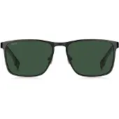 BOSS Schwarze Sonnenbrille mit gummierten Bügeln Grösse ONESI