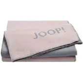 JOOP! JOOP Uni Doubleface Wohndecke 150x200 cm | Rose-Stein - pink;grau