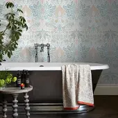 William Morris Vliestapete "Dove & Rose Haze" Motiv glatt Design Tapeten