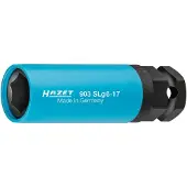 Hazet 903SLG6-17, Steckschlüsselbuchse, Blau, 1 Kopf/Köpfe, 1/2", Metrisch, 17 mm