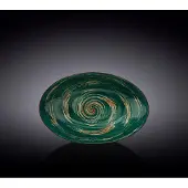 Wilmax Schale oval 25x16,5 cm Grün Porzellan, 3er Set