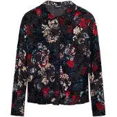 Desigual Damen Langarmshirt Schwarz, Größe XS