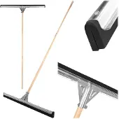 Kadax Bodenabzieher "Orsa", mit langem Metallstiel, Bodenwischer, Abzieher, 75 cm