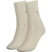 Tommy Hilfiger Socken "TH WOMEN SOCK CASUAL 2P" 2 Paar, 2 Paar tlg. mit flacher Zehennaht