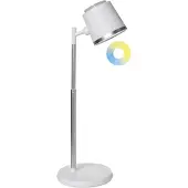 Beliani LED-Schreibtischlampe und Wandlampe 2-in-1 Weiß Dimmbar Verstellbar 3 Farbtemperaturmodi Modern Büro Homeoffice Arbeitsleuchte