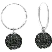 Diadema - Ohrringe Black Night - Kristall Schwarz - Kollektion Crystal Pearl