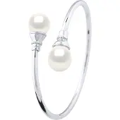 Diadema YOU & ME Armband Süßwasserperle 11-12 mm Weiß 925