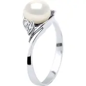 Diadema - Ring - Weißgold - Echte Süßwasserperlen - Weiß