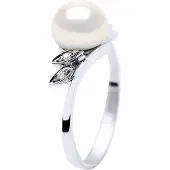 Diadema - Ring - Weißgold - Echte Süßwasserperlen - Weiß