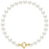 Diadema - Armband - Echte Süßwasserperlen - Gelbgold