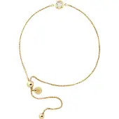 Diadema Diamantarmband Solitär 0,02 0,50 Karat Karat Illusion Gelbgold
