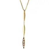 Diadema - Halskette mit Diamanten - Gelbgold