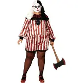 Atosa Clown Halloween Frau Kostüm