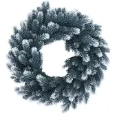MCW Künstlicher Kranz O98 Deko Künstlich Ø 60cm Tanne Mit Schnee