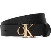 Calvin Klein Damengürtel Facet Ck Buckle Pebble 25Mm LV04F7060G Schwarz 85