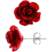 Diadema - Ohrringe - Rote Rose - Love Jewelry Kollektion