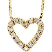 Diadema Collier HEART Diamants 0,070 Cts Or Jaune