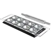 Marcato Ravioli Brett mit Teigroller - Schwarz - 10 Fächer