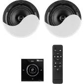 Power Dynamics Powerline B50BSet Unterputz-Audioverstärker mit 2 Deckenlautsprechern
