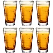 Leonardo Wasserglas Varia Struttura Orange 280 ml (6er Set)