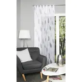 Home wohnideen Gardine "PAOLO" Schlaufen 1 Stk. tlg. halbtransparent
