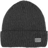 CAPO Strickmütze , Herren, Gr. S/M, grau (anthrazit), Rippstrick, Wolle, Mützen Strickmütze, mit Merinowolle, atmungsaktiver Tragekomfort, gefüttert