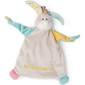 Nici Schmusetuch "My First Kollektion, Esel, Herzensbrecher" mit aufgestickten Augen