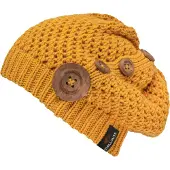Chillouts Beanie "Nelly Hat" mit modernem Strickmuster und Zierknöpfen