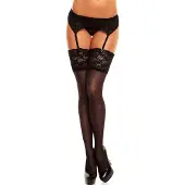 Glamory Strapsstrümpfe "Luxury" 20 1 Paar tlg. bis Gr. 62, transparent, glänzend, sehr elastisch