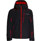 Spyder - Wasserfeste und warme Skijacke aus Primaloft - Leader Jacket Black Escape für Herren - Größe S - schwarz