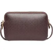 Calvin Klein Handtasche Emblem Aop Elongated Camera Bag LV04F3268G Dunkelrot