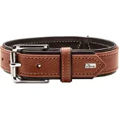 Hunter Halsband Canadian Up für Hunde Cognac S/M