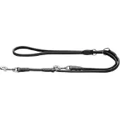 Hunter V-Leine Round & Soft Canadian Up für Hunde Schwarz S