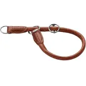 Hunter D-Halsung Round & Soft Canadian UP für Hunde Cognac S-M