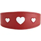 Hunter Halsband Windhund Love 32/XS, Rot/Schwarz