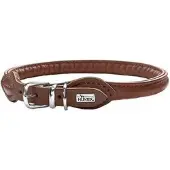 Hunter Halsband Round & Soft braun S-M