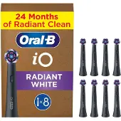 Oral-B Aufsteckbürsten iO Radiant White 8er Packung Schwarz