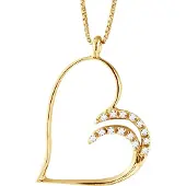 Diadema - Halskette mit Diamanten - Gelbgold