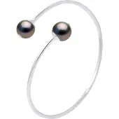 Diadema - Armband - Du & Ich - Silber - 2 echte Tahiti-Perlen