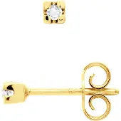 Diadema - Ohrringe mit Diamanten - Gelbgold