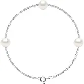 Diadema - Armband - Silber und echte Süßwasserperlen - Weiß