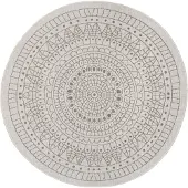 NORTHRUGS Teppich "Porto Wendeteppich", rund, 5 mm Höhe, In-& Outdoor, Wetterfest, Balkon, Garten, Wohnzimmer, Wasserfest